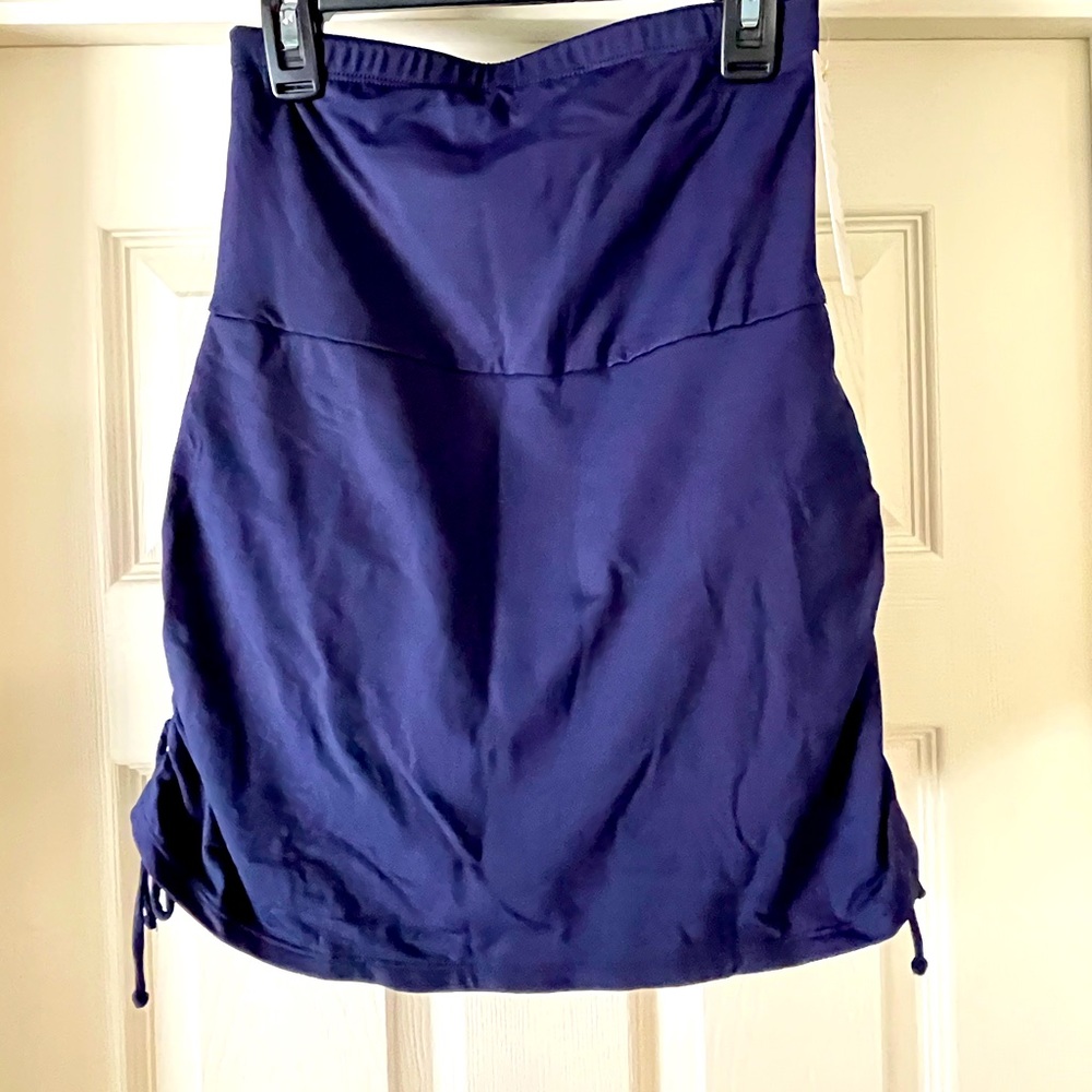 NEW! Anne Cole Tummy Control Navy Skirted Bottom
